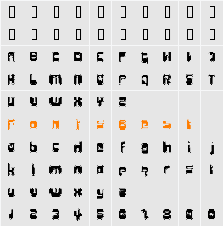 HiroSharp Character Map