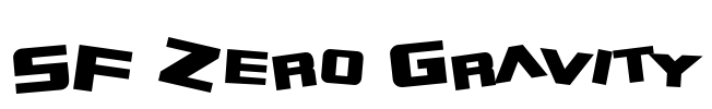 SF Zero Gravity Font Image