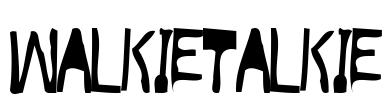 WalkieTalkie Font Image