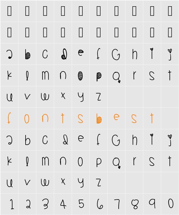 JambaJuicy Character Map