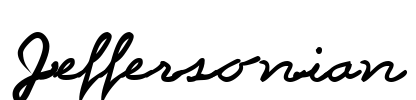 Jeffersonian Font Image