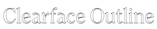 Clearface Outline