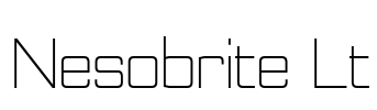 Nesobrite Lt Font Image