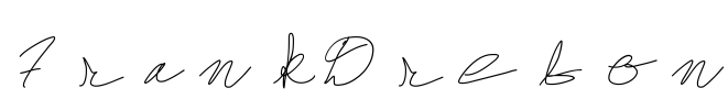 FrankDrebon Font Image
