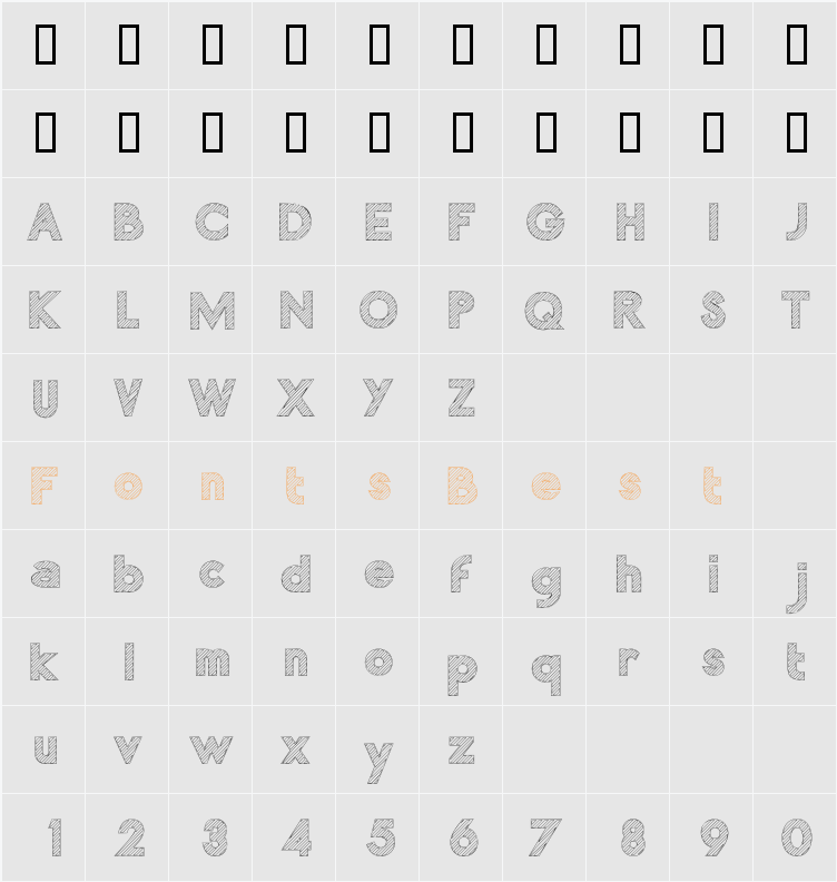 Malabars 2 Character Map