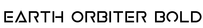 Earth Orbiter Bold Font Image
