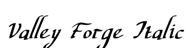 Valley Forge Italic Font Image