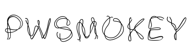 PWSmokey Font Image