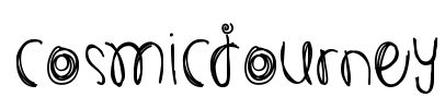 cosmicJourney Font Image