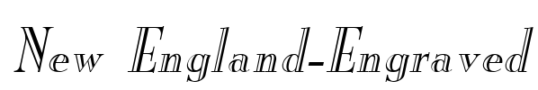 New England-Engraved Font Image