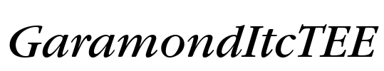 GaramondItcTEE