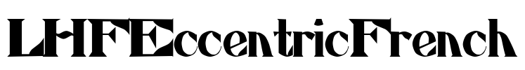 LHFEccentricFrench Font Image