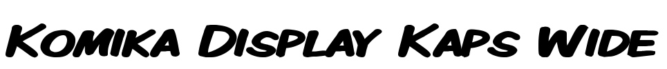 Komika Display Kaps Wide Font Image