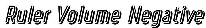 Ruler Volume Negative