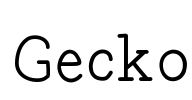Gecko Font Image
