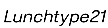 Lunchtype21 Font Image