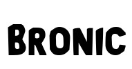 Bronic Font Image