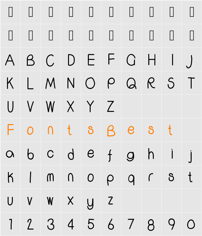 WSCallMe Character Map
