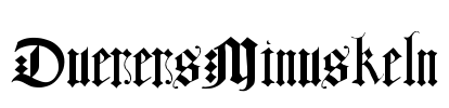 DuerersMinuskeln Font Image