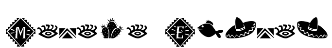 Maraca Extras Font Image