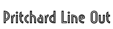 Pritchard Line Out Font Image