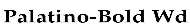 Palatino-Bold Wd