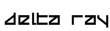 Delta Ray Font Image