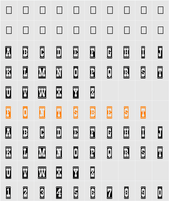 a_GildiaDcCm Character Map