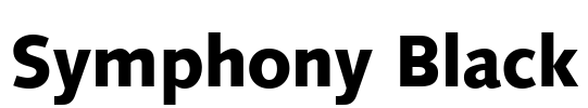Symphony Black Font Image