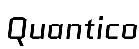 Quantico Font Image