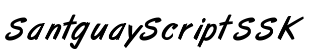 SantguayScriptSSK Font Image