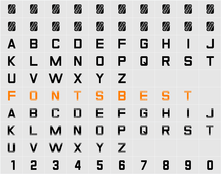GRATIS Character Map