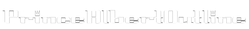 PrinceAlbertOutline Font Image