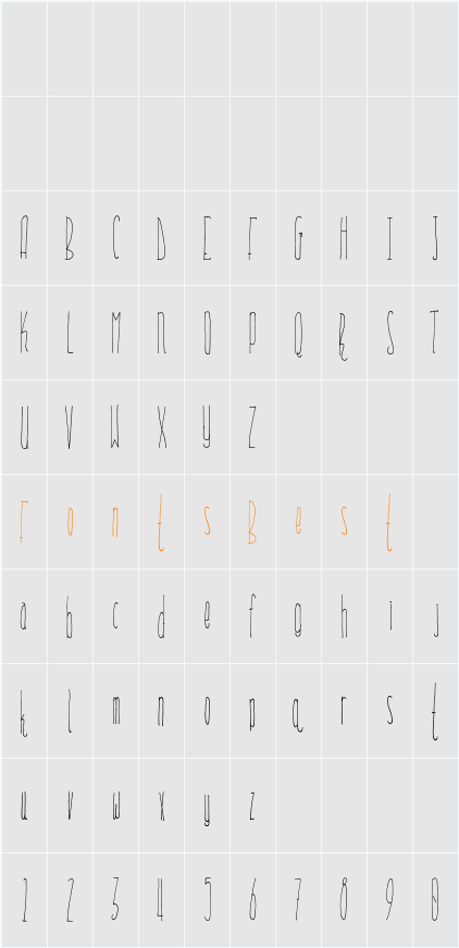 Everglow Character Map