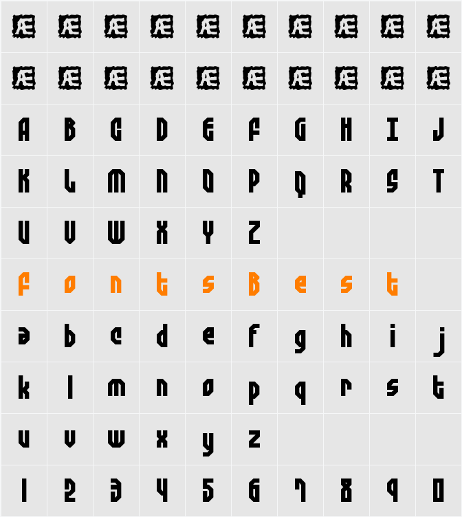Zephyrean Gust BRK Character Map