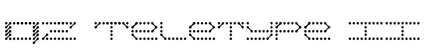 QZ Teletype II Font Image