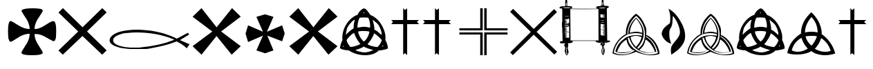 StarCross Religious Font Image