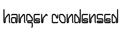 Hanger Condensed Font Image