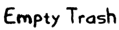 Empty Trash Font Image