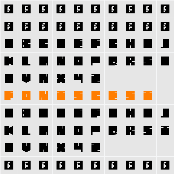 Duro Character Map