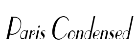 Paris Condensed Font Image