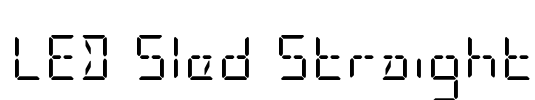 LED Sled Straight Font Image