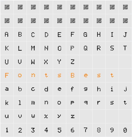 TwistyPixel Character Map