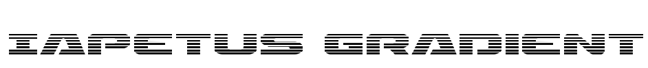 Iapetus Gradient Font Image