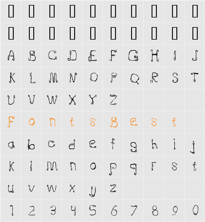 Doublejoint Character Map