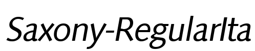 Saxony-RegularIta Font Image