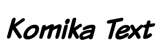 Komika Text Font Image