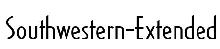 Southwestern-Extended Font Image