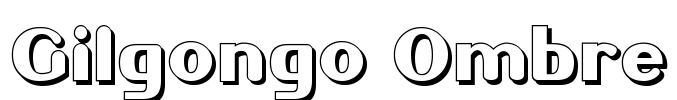 Gilgongo Ombre Font Image