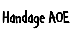Handage AOE Font Image
